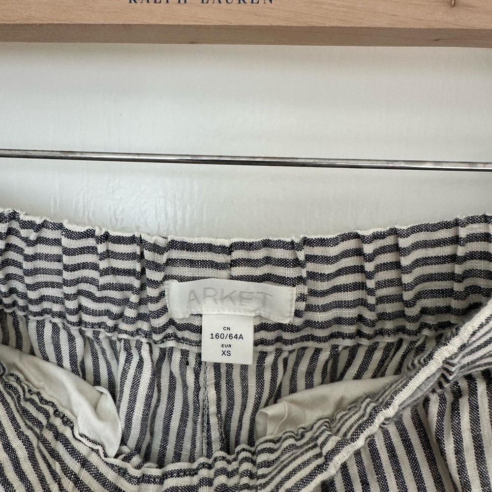 Arket Linen Drawstring Trousers View 6